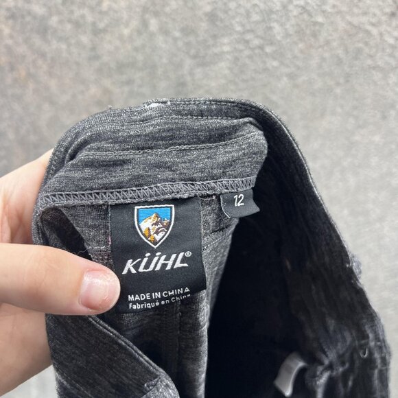 Kuhl Pants Womens 12 Gray Capri Cropped Stretch Nylon Blend Hiking Outdoors - Picture 5 of 10